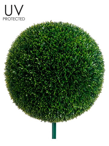 20″ UV Protected Tea Leaf Ball with 10″ Metal Pole Green