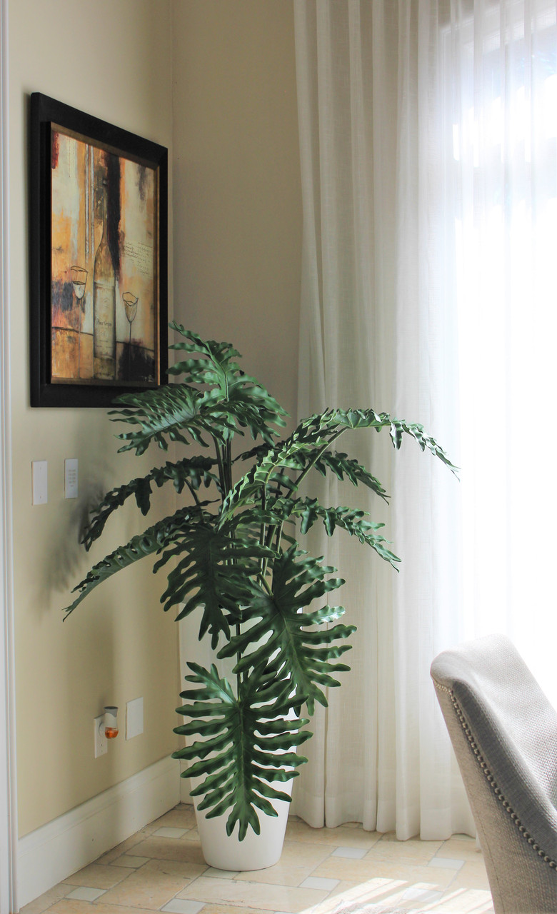 Monstera Foliage in Dax L Planter