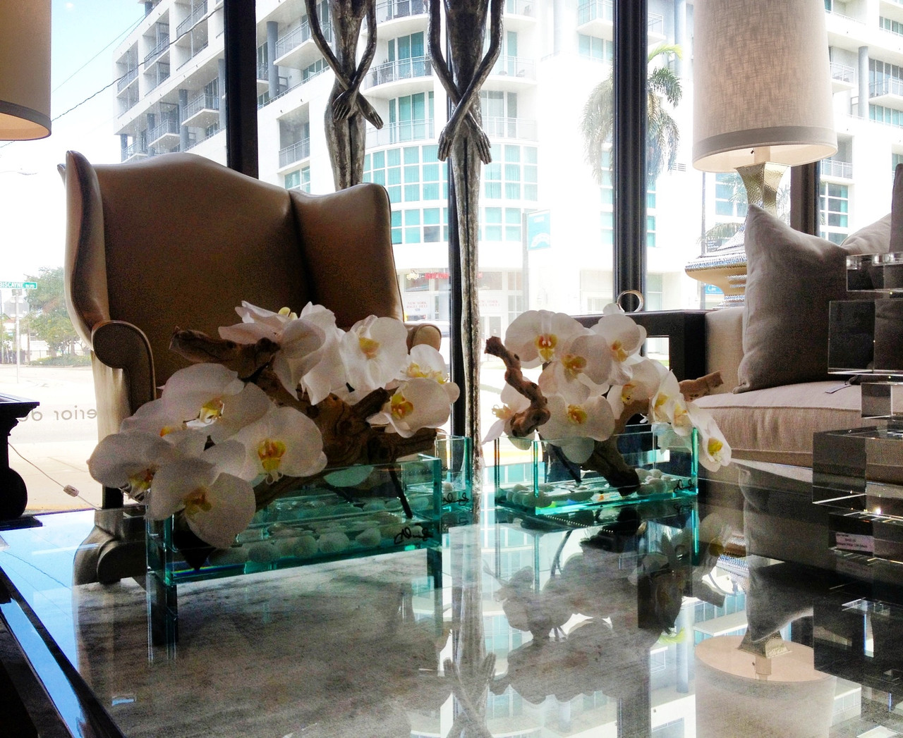 Artificial Phalaenopsis Orchid Arrangement